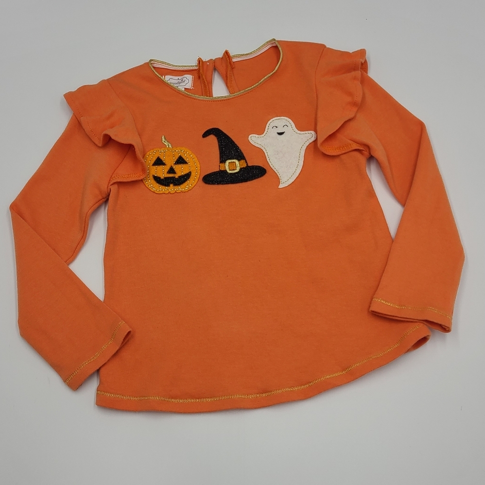 Mud Pie girls' Halloween ruffle top size 2T-3T